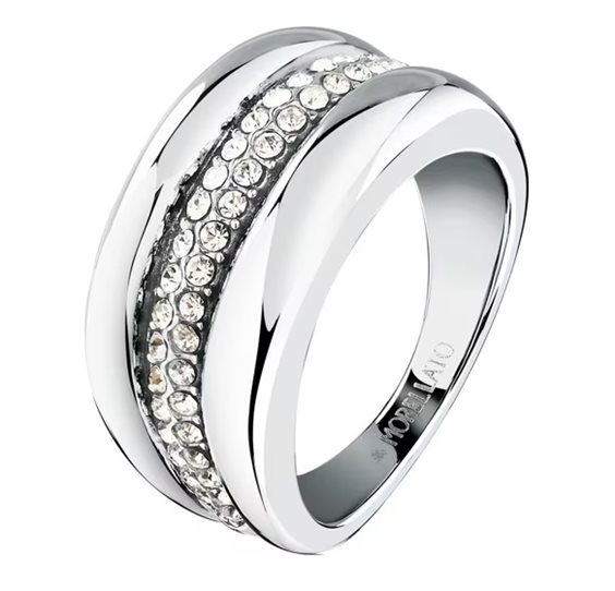 Ring Morellato Woman Vintage Bold in Steel Zircone SAZJ20018 - SAZJ20018
